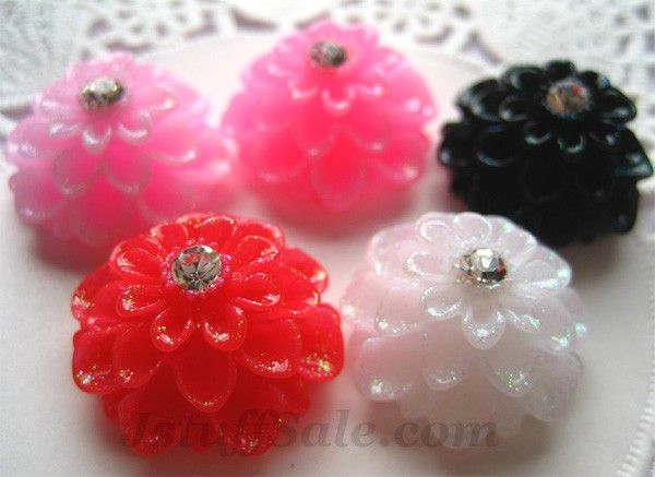 Decora Harajuku Dahlia Flower 5 Pcs Set J01 Decoden