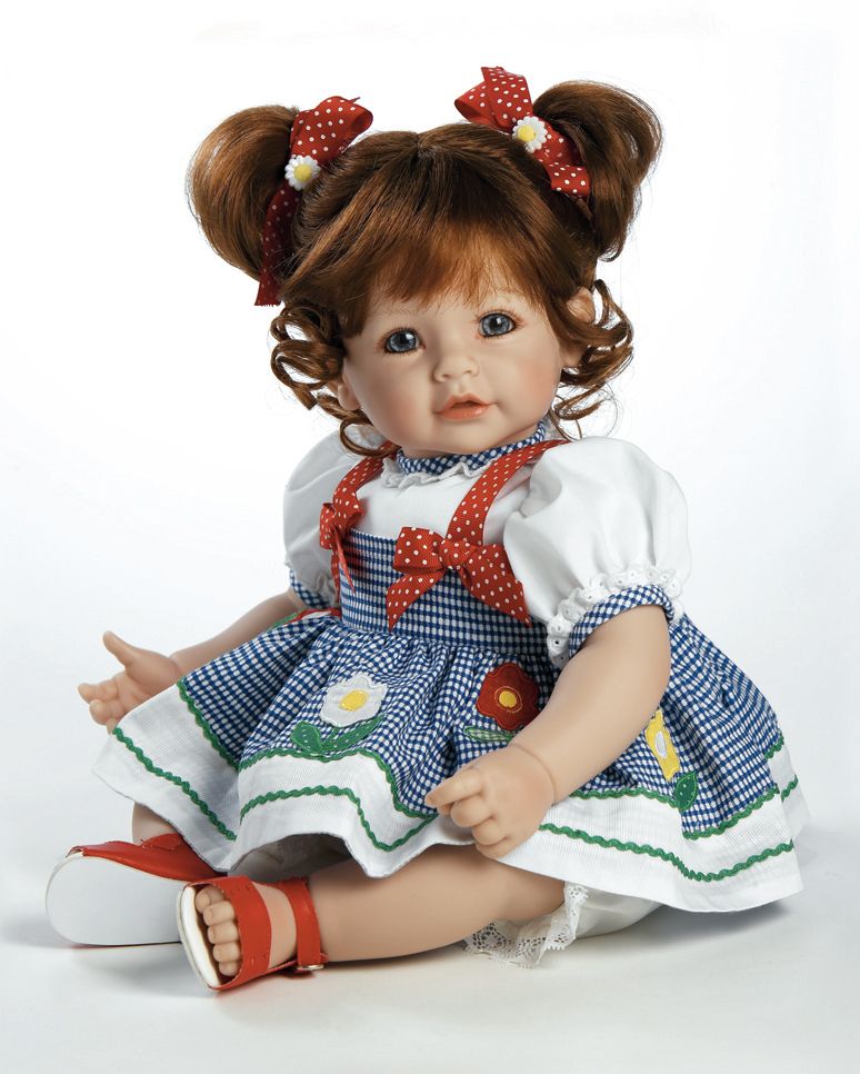 Daisy Delight Adora Vinyl Baby Girl Toddler Doll 20 Auburn Hair Blue