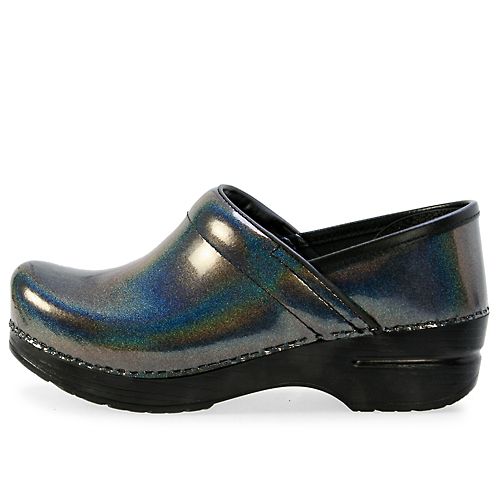 Dansko Professional Grey Prism Patent Womens Clogs Size 7 5 8 EU Size