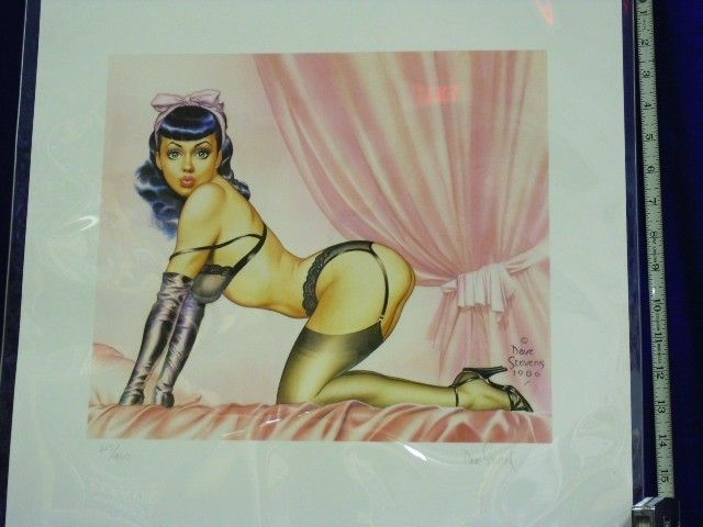 Bettys Boudoir Dave Stevens Print Signed 215 450 F