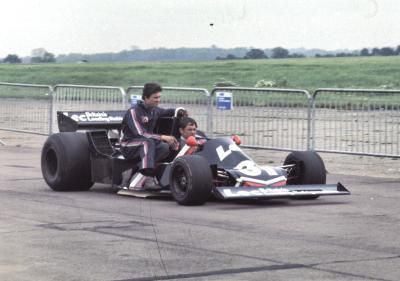 David Purley in Lec F1 British GP 1977 Paddock Photo