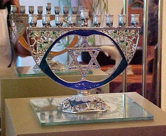  Star of David One of The Finest Menorah Includes Free Banner