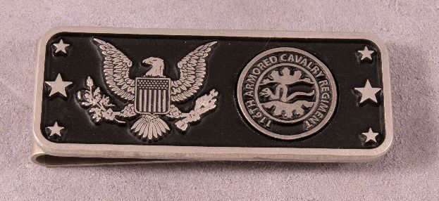 Cavalry Money Clip US Army Units Armored CAV Division Regiment