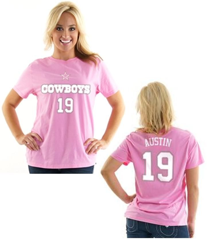 Dallas Cowboys Miles Austin Miss Scrimmage Pink Ladies T Shirt