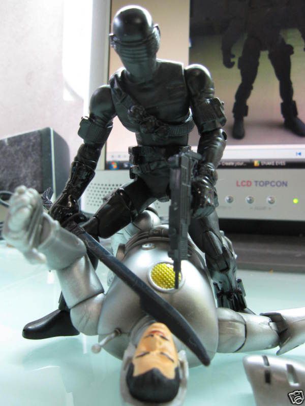 Custom Gi Joe 6 inch Snake Eyes Marvel Legends Size 6