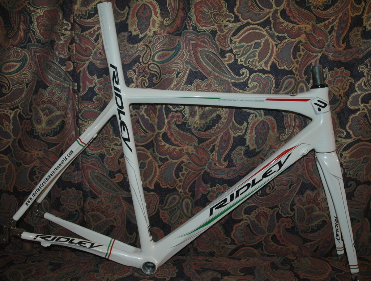 RIDLEY damocles 2010 Ltd edition white carbon frameset integrated mast