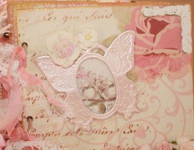 Spring Pink Girl Dani Premade Pages Chipboard Album TPHH Scrapbook