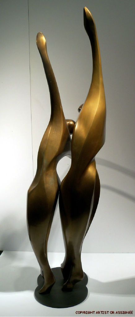 Robert Holmes Dancers II Bronze Sculpture s C 1990 Hand Signed Make