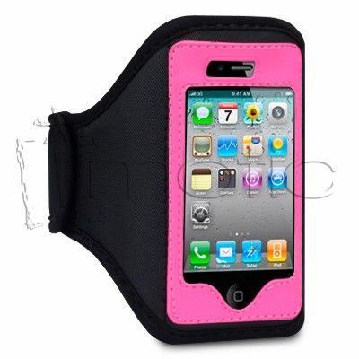 Funda Brazalete Cinta Brazo iPhone 4 4G Color Rosa