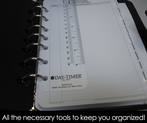 Black Portfolio Portable Size Organizer by Day Timer®