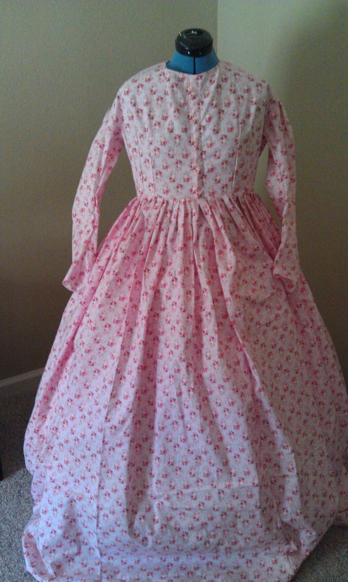  Civil War Day Dress 100 Cotton