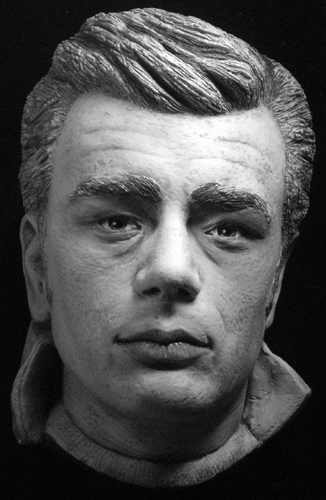 James Dean Life Mask Black White Full Size