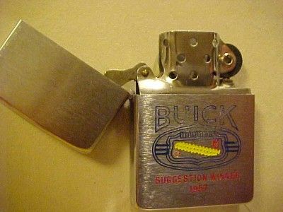 Fantastic 1956 Zippo Automotive Lighter   Classic Buick Logo   MIB