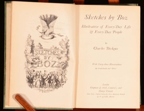 C1903 15 Vols The Fireside Dickens by Charles Dickens Cruikshank