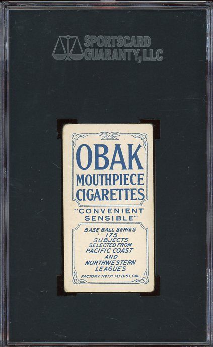 1910 t212 obak hendrix seattle sgc 40 description sgc 40 vg condition