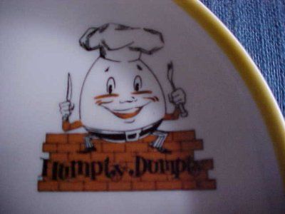 Small Humpty Dumpty Coffee Shop Restaurant Plate Syracuse Butter Salad