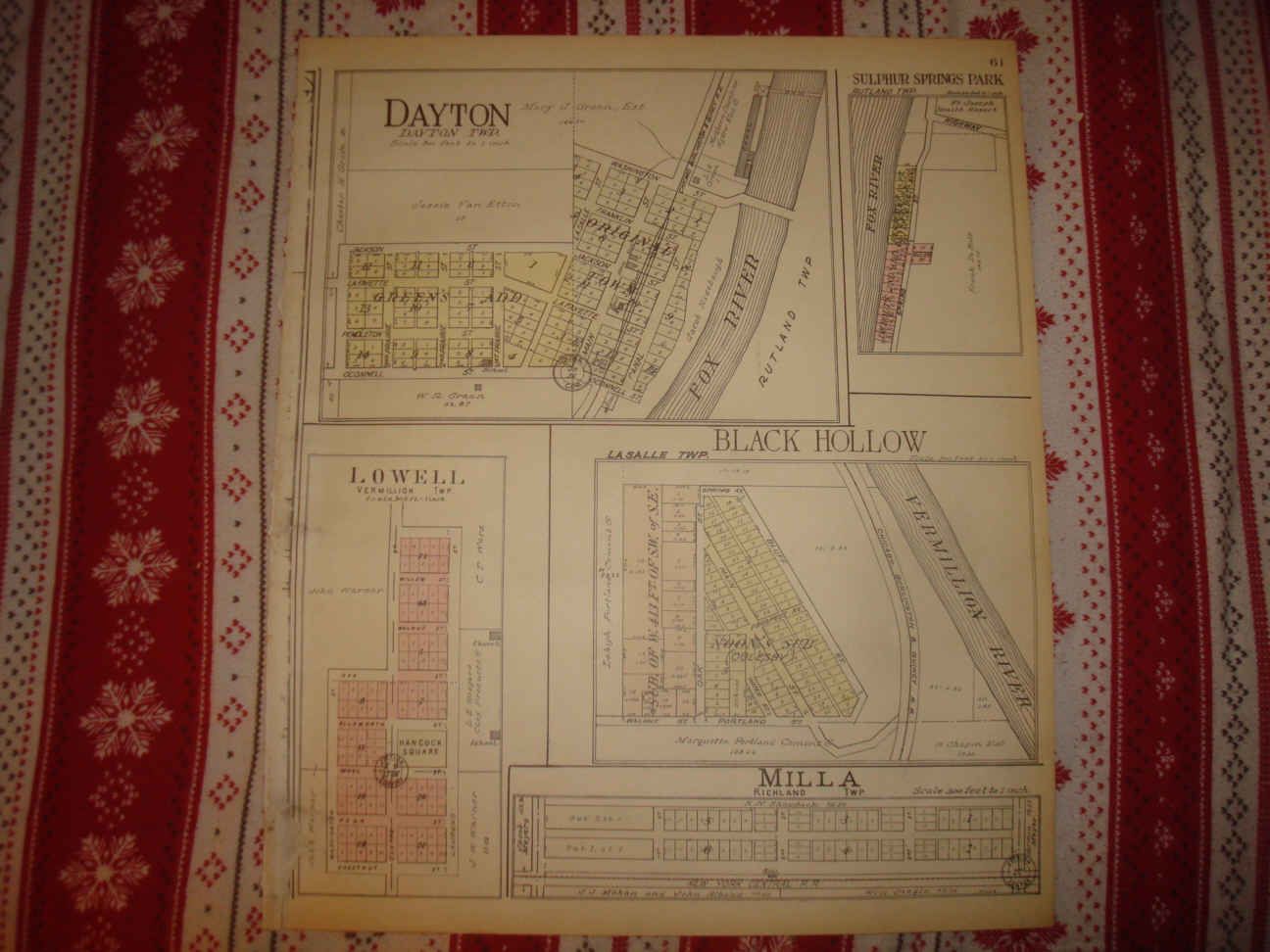 Antique Allen Township Ransom Dayton Black Hollow LaSalle County