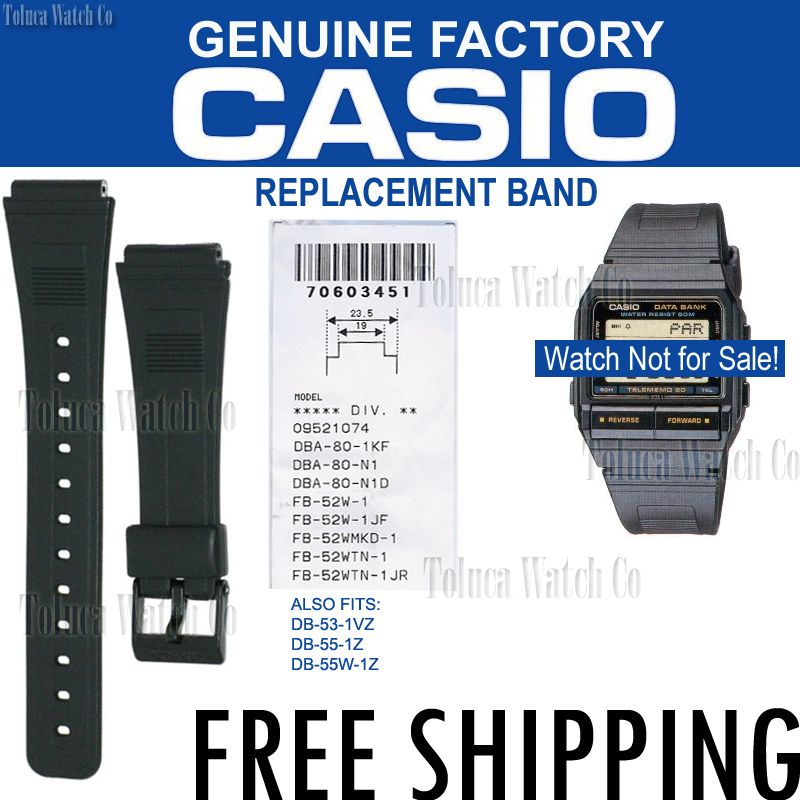 Casio Band DBA 80 FB 52W AB 10 DB 25 AQ 49 DB 53