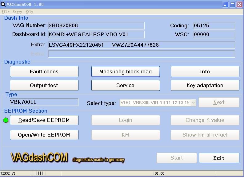 Host based or Pentium PC with a free Com1 8 port or USB port