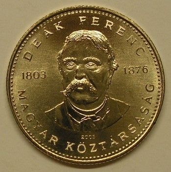 Hungary 20 Forint Commemorative I Deak Ferenc UNC