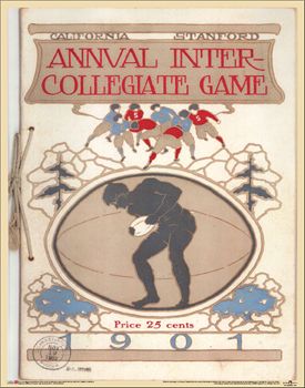 Stanford V Cal Football Big Game 1901 Vintage Poster