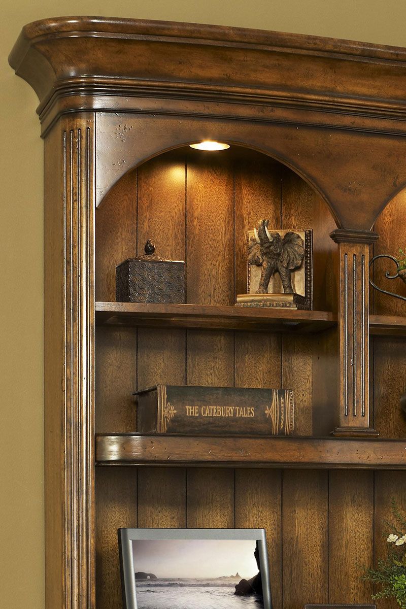 Devonshire Walnut Office Bookcase Wall