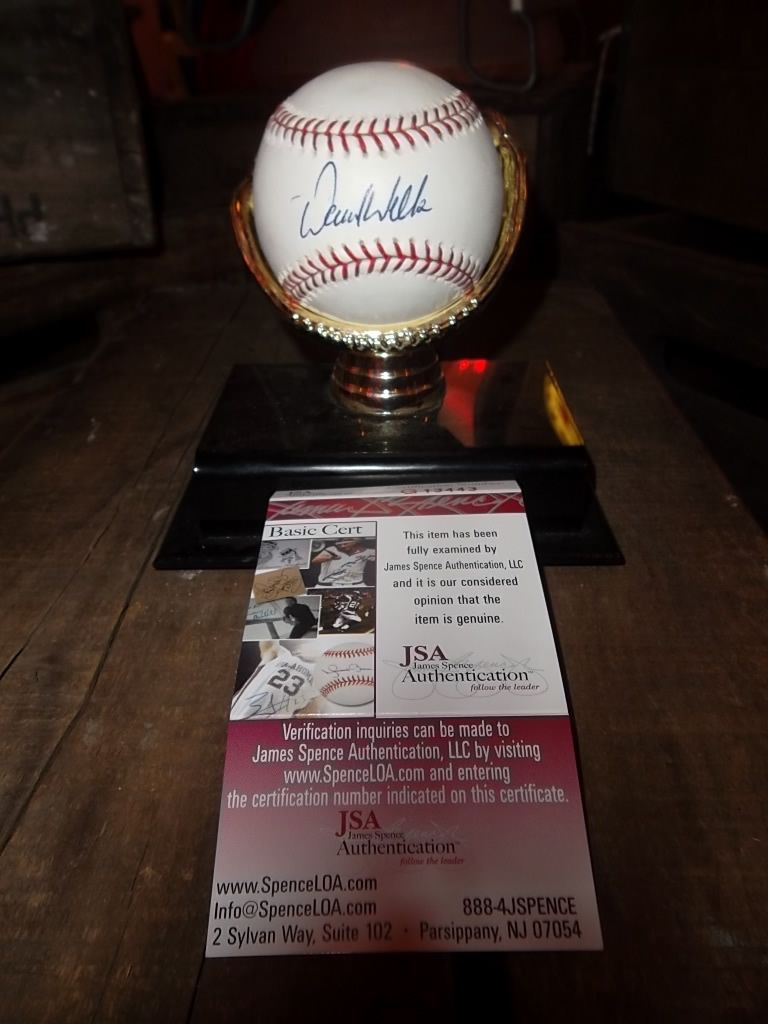 David Wells Autographed Official Major League Baseball with JSA COA