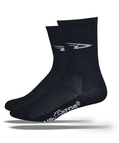 DeFeet Socks D Logo Black 5 AirEator 1P