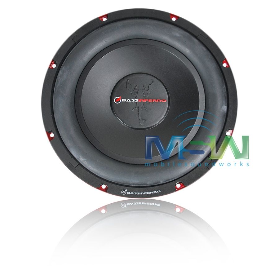 Bass Inferno® (by db Drive) BIW6 10S4 10 Single 4 Ohm Car Subwoofer