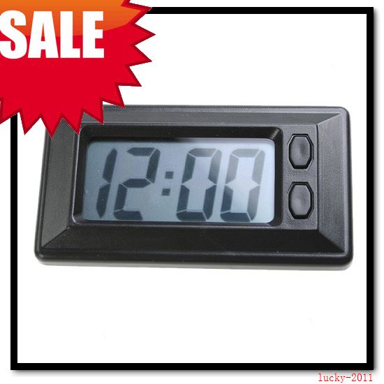 Digital Dashboard Clock and Calendar Includes Adhesive