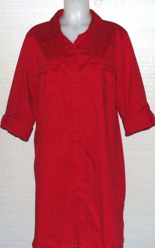 New Dennis Basso Poplin Big Shirt w Tab Sleeves