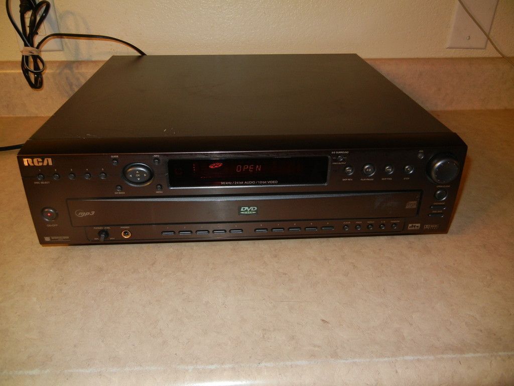 RCA DVD CD  5 MULTI DISC CAROUSEL PLAYER CHANGER RC5910P C WORKS