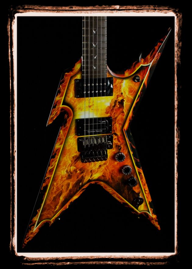 Dean Dimebag Darrell Razorback Explosion Electric Guitar