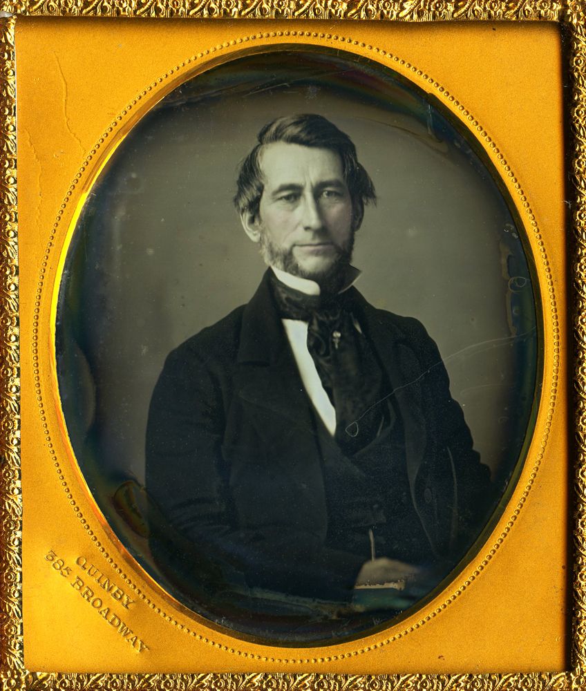 Handsome Man Portrait Daguerreotype by Daguerreian Charles J Quinby of