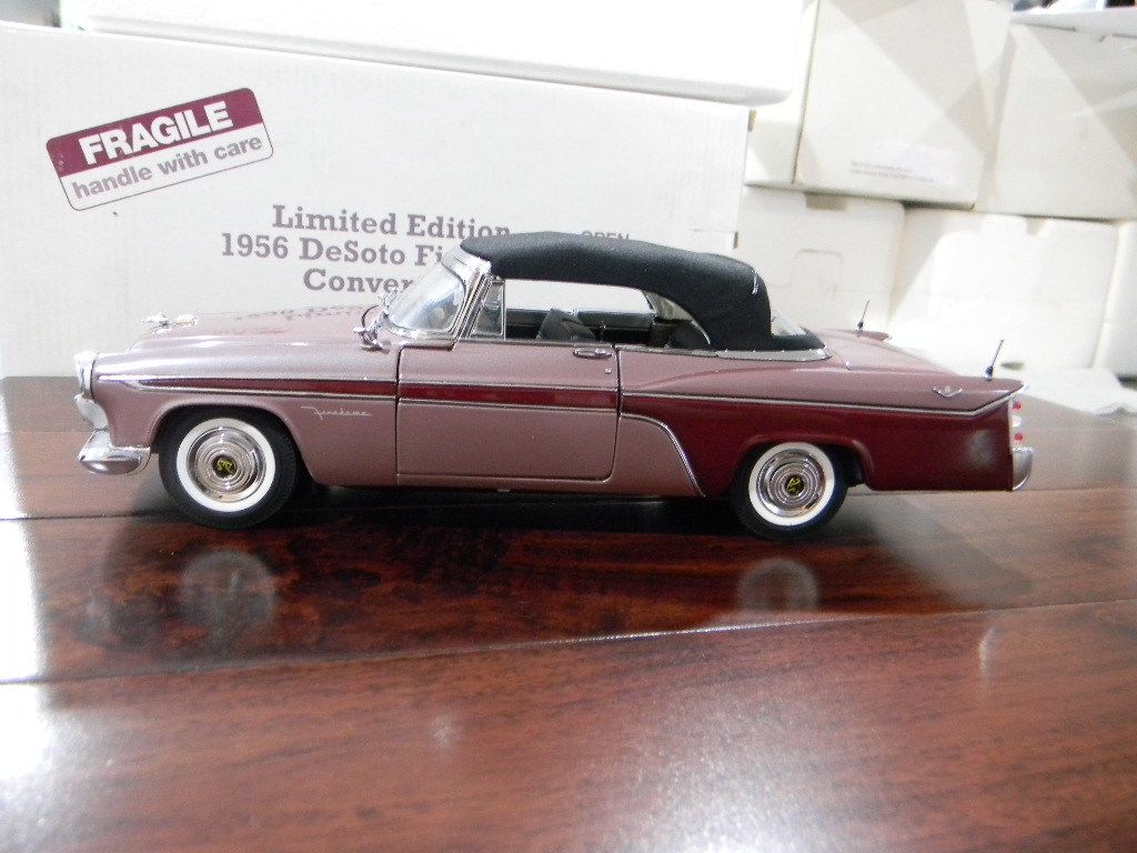 Danbury Mint RARE 1956 DeSoto Firedome Convertible Diecast Scale 1 24