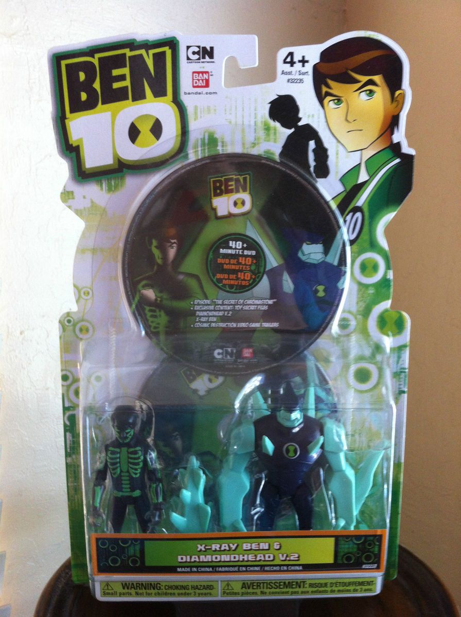  10 Action Figure 2 PK x Ray Ben Diamondhead V 2 40 Minute DVD