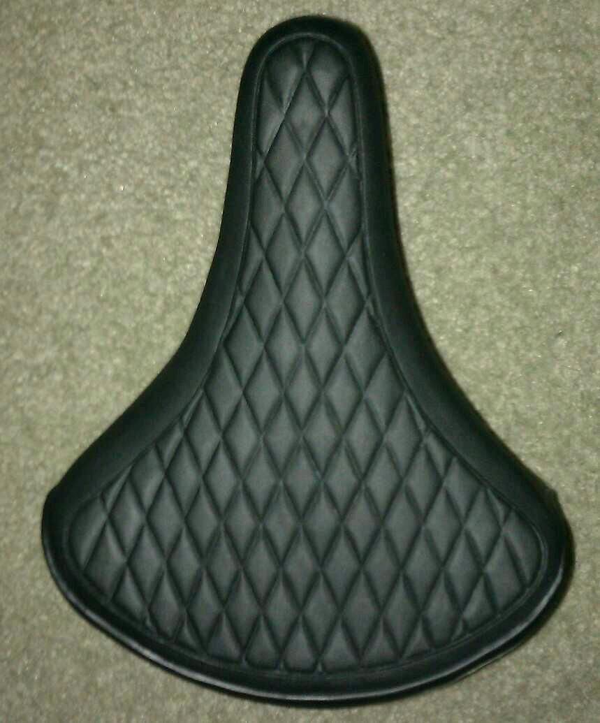  Type Touring Bicycle Seat w Springs Diamond Pattern 8w by 10L