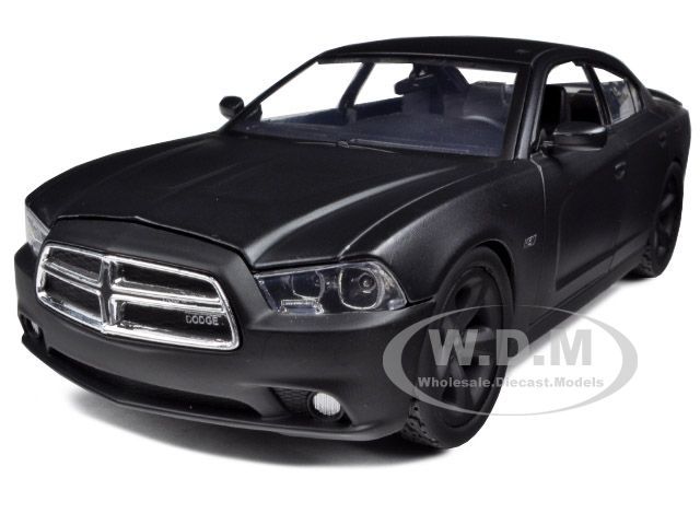  Charger R T Matt Black 1 24 Diecast Car Model by Motormax 73354