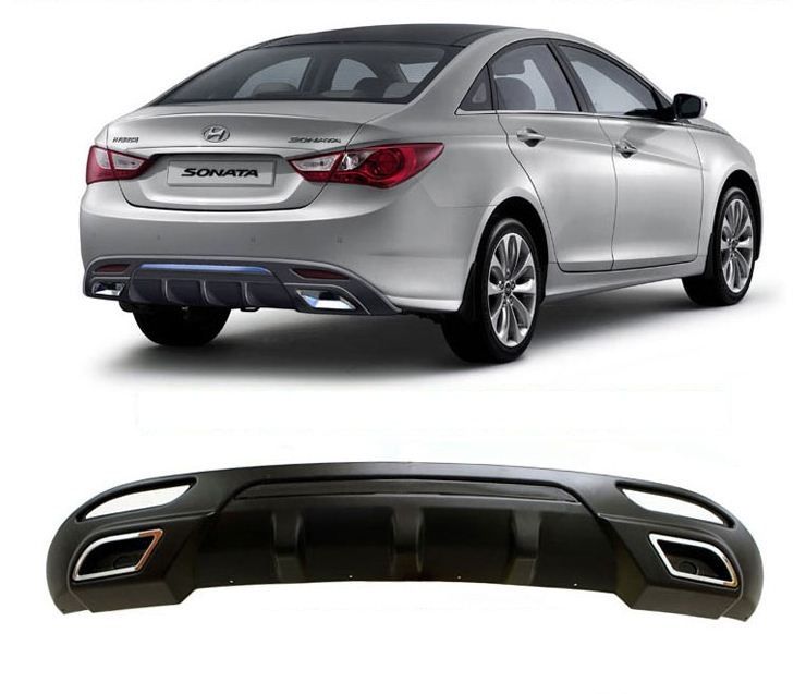  YF Sonata 2010 2011 Rear Diffuser 2 0 Rear Diffuser Matt Black