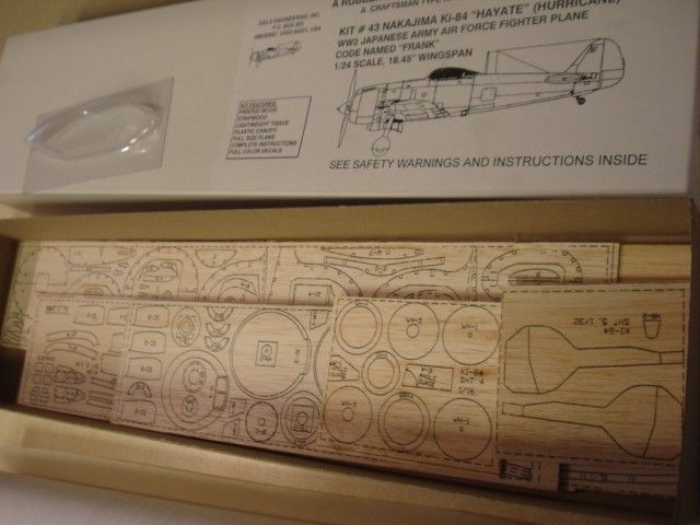 DIELS ** NAKAJIMA ** WW2 BALSA MODEL AIRPLANE KIT