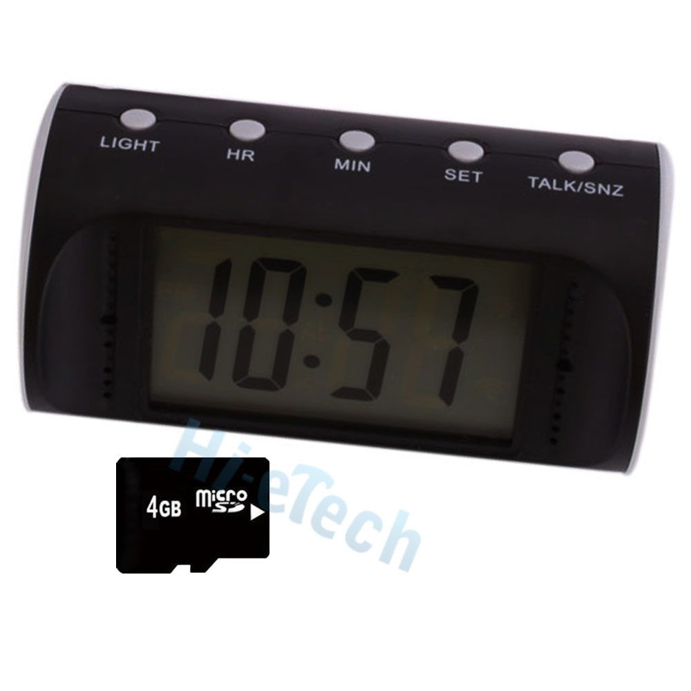 4GB Mini Desktop Clock Camera Video Cam Camcorder DVR Recorder