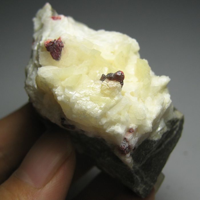 Red Cinnabar Crystal on Dolomite Specimen CBGZ2IF0528