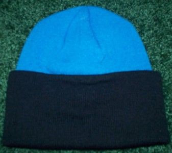 Detroit Lions NFL Licensed Reebok Blue Black Two Toned Cuffed Knit Hat