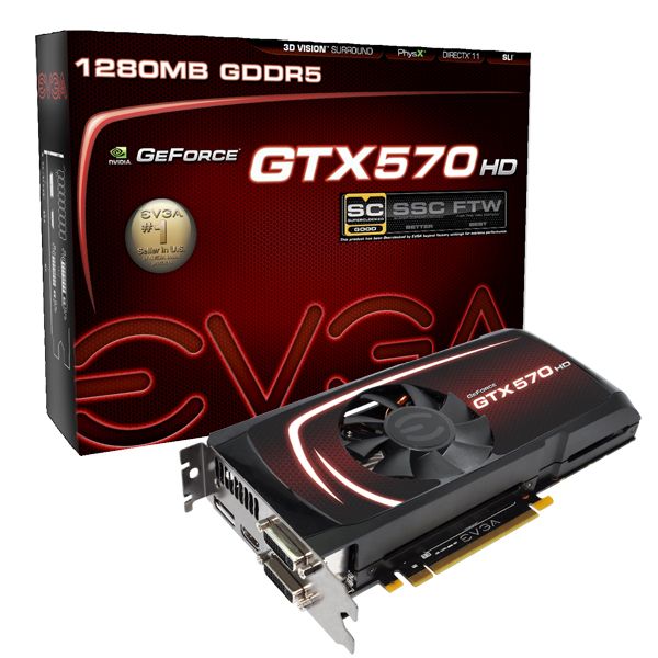 EVGA GTX 570 HD Superclocked 012 P3 1573 KR with International