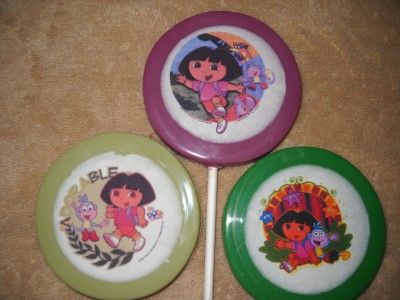 Chocolate Dora, Diego, & Boots Edible Decal Lollipop/Favor