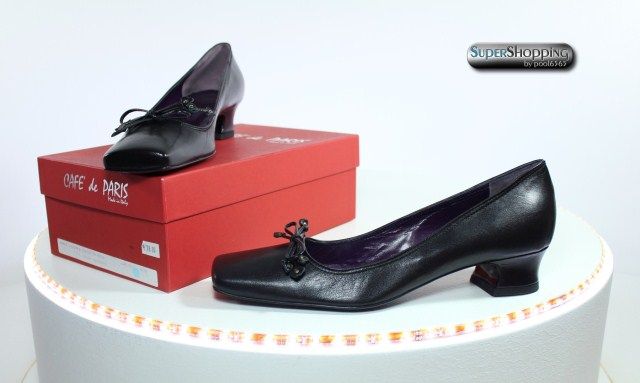 Scarpe Donna Cafe de Paris Capretto Nero GR 40 41 42