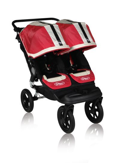 2011 Baby Jogger City Elite Double Stroller Red
