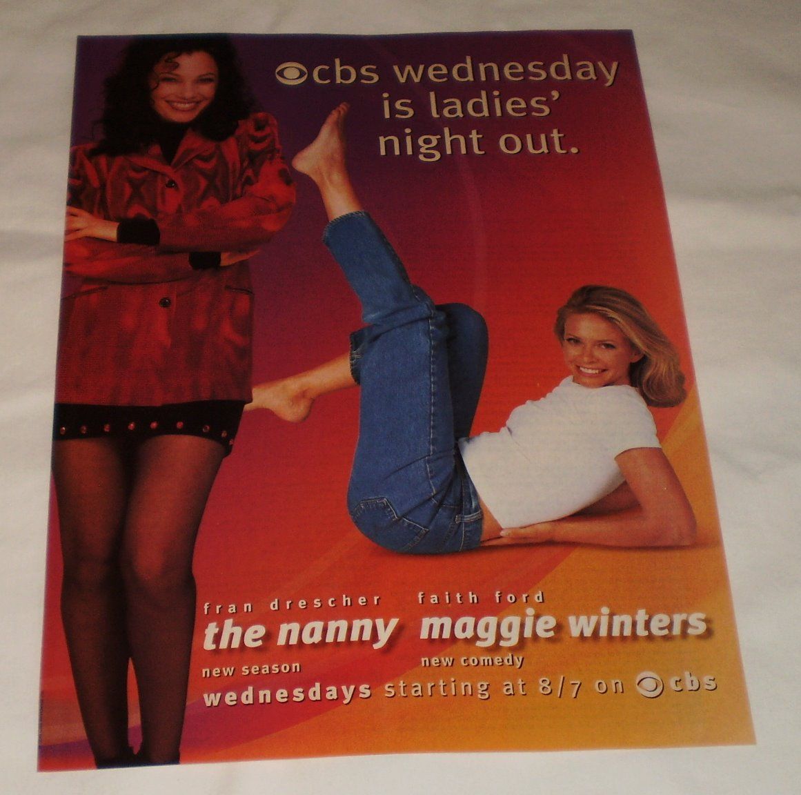  TV Ad Page The Nanny Fran Drescher Maggie Winters Faith Ford