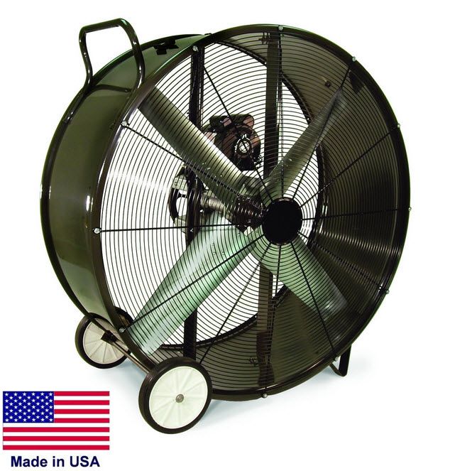 Drum Fan 60 High Velocity Portable on Wheels