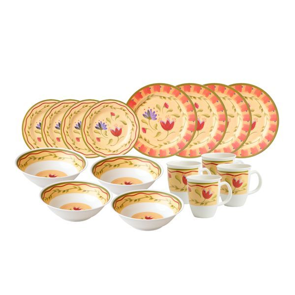 Napoli Melamine Dinnerware Set 16 Piece Service for 4